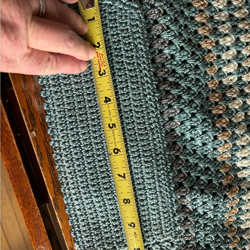 The Sak Green and Cream Crochet Tote - Picture 7 of 9